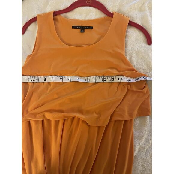 Alex Marie Maternity Tangerine Orange Dress Beachy Resort Wear Maxi Dress S - Picture 4 of 7